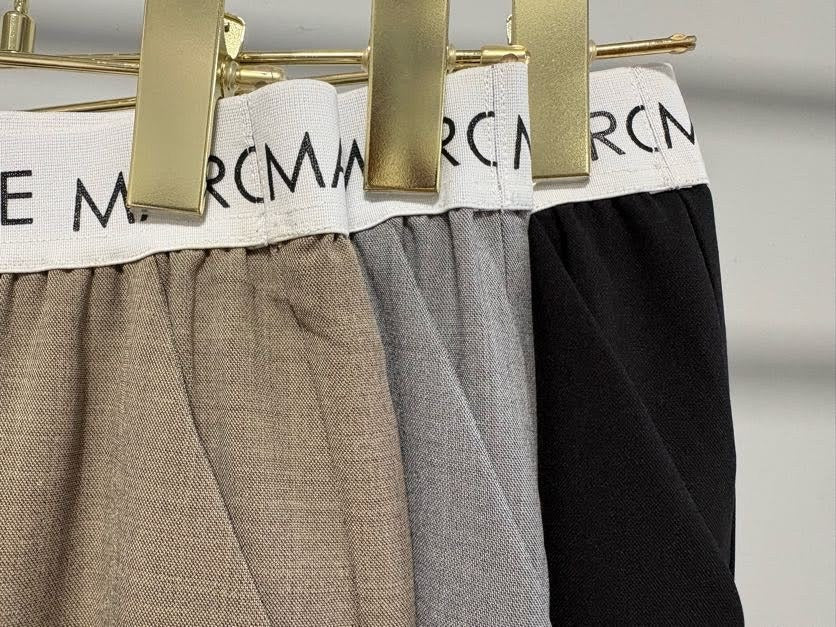 【MARGAUX VINTAGE 2027 PS】ウエストロゴストレートパンツ - 1月下旬頃発送 - Champdelarose