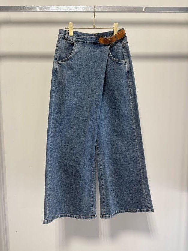 【MARGAUX VINTAGE 2027 PS】バックルデニムパンツ - 1月下旬頃発送 - Champdelarose