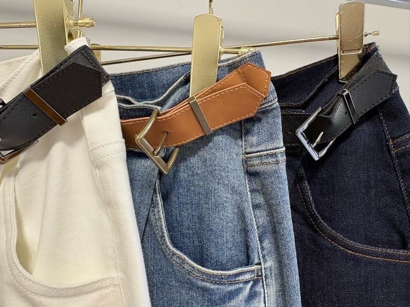 【MARGAUX VINTAGE 2027 PS】バックルデニムパンツ - 1月下旬頃発送 - Champdelarose