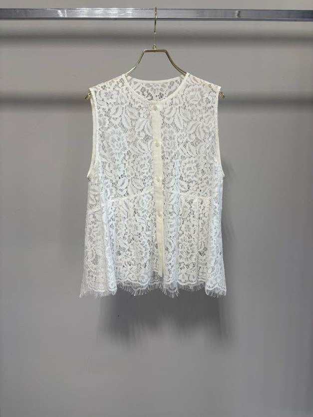 【MARGAUX VINTAGE 2027 PS】総レースノースリーブベスト - 3月下旬頃発送 - Champdelarose