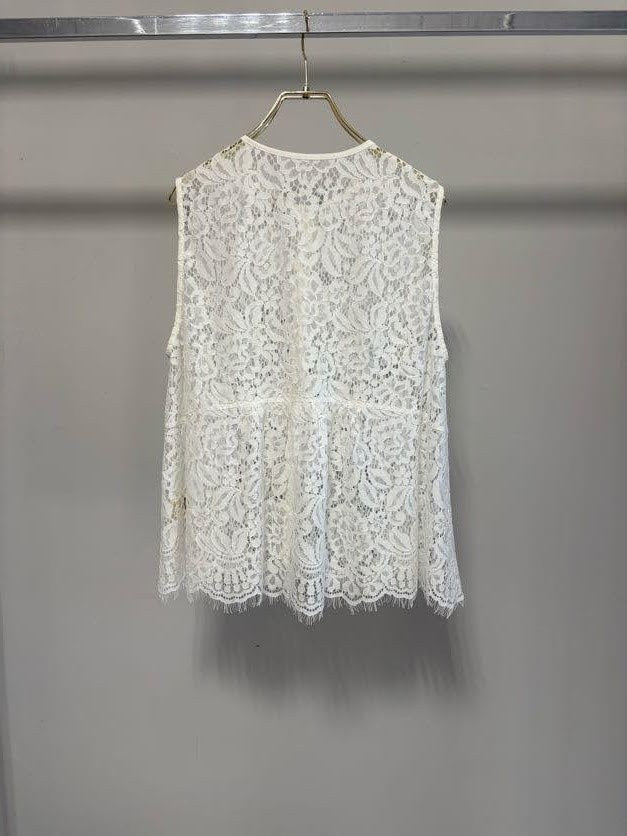 【MARGAUX VINTAGE 2027 PS】総レースノースリーブベスト - 3月下旬頃発送 - Champdelarose