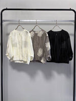 【MARGAUX VINTAGE 2027 PS】刺繍ZIPシアーブルゾン - 3月下旬頃発送 - Champdelarose