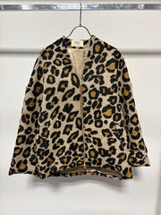 【MARUGAUX 2026 AW】シャギージップコート（レオパード）- 10月下旬頃発送 - Champdelarose