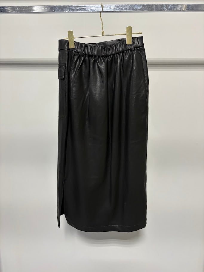 【MARUGAUX 2026 AW】レザーラップスカート - 10月下旬頃発送 - Champdelarose