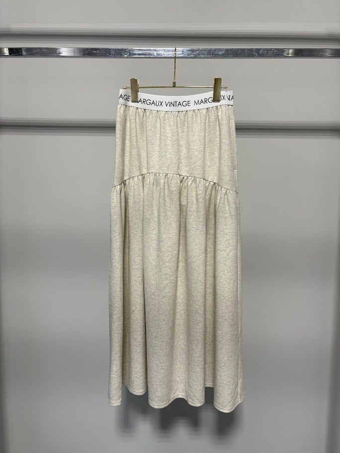 【MARUGAUX 2026 AW】ロゴウエストギャザースカート - 9月下旬頃発送 - Champdelarose