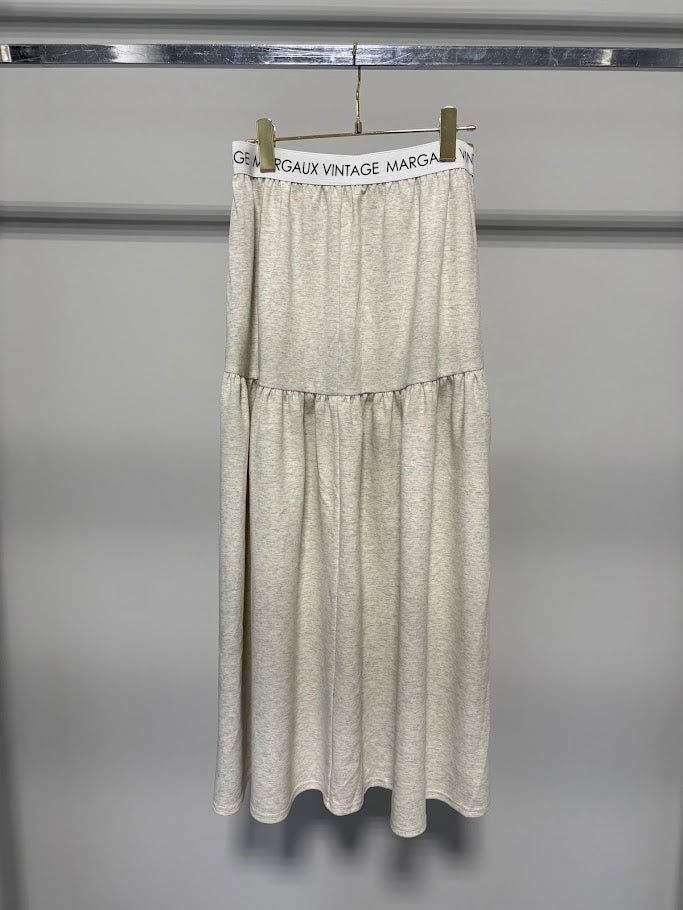 【MARUGAUX 2026 AW】ロゴウエストギャザースカート - 9月下旬頃発送 - Champdelarose