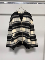 【MARUGAUX 2026 AW】シャギージップコート（CHECK）- 10月下旬頃発送 - Champdelarose