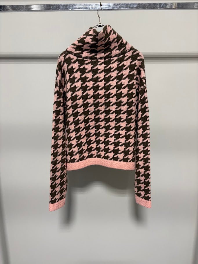 【MARUGAUX 2026 AW】千鳥柄ニットZIPカーディガン - 10月下旬頃発送 - Champdelarose