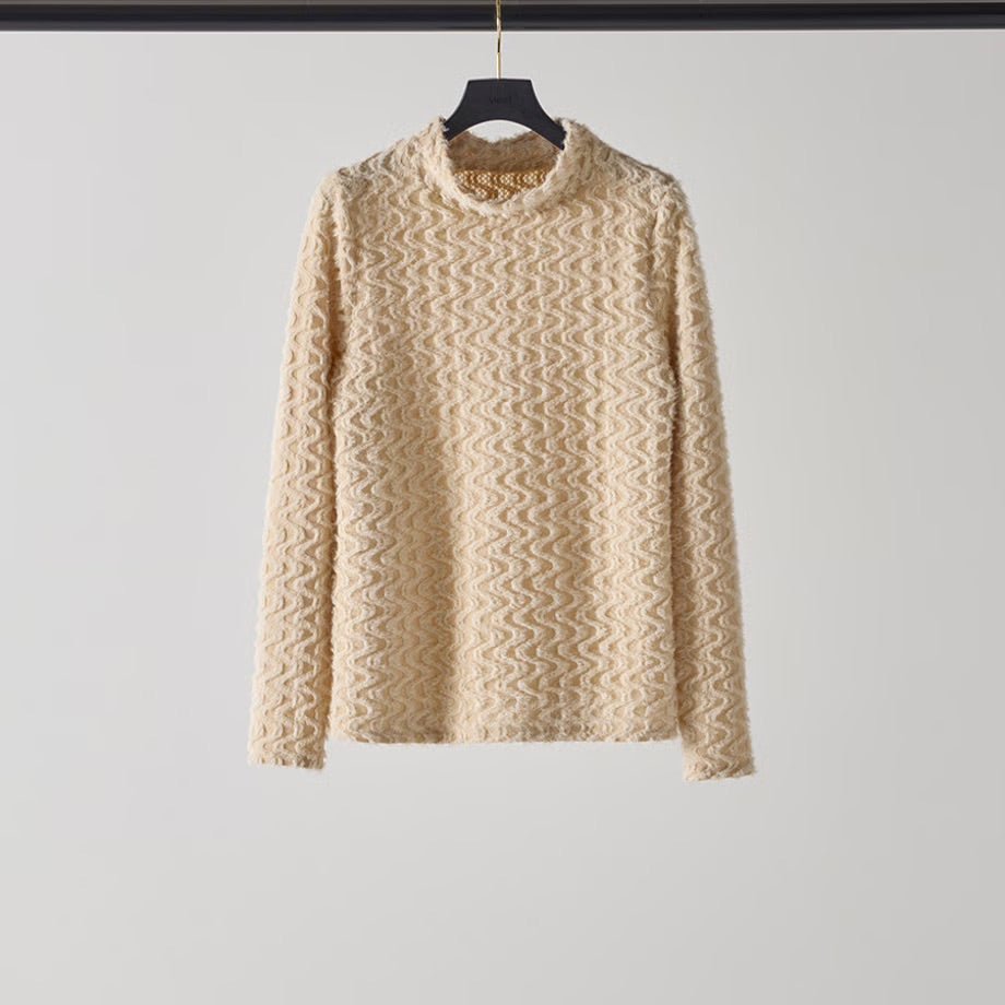 【MEWL 2025 AUTUMN】シアーファーハイネックTOPS - Champdelarose