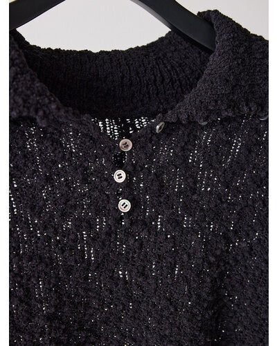 【Mewl 2026 AUTUMN】つぶつぶ2WAYネックニット - Champdelarose