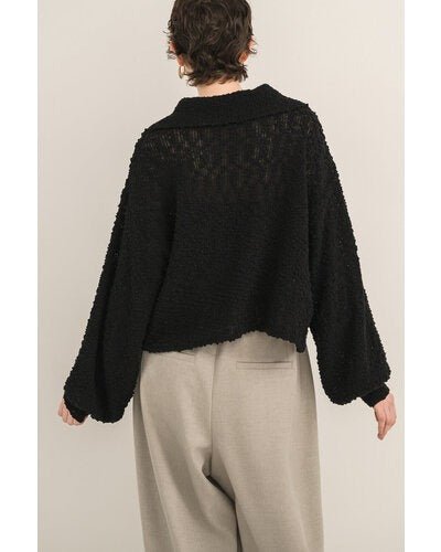 【Mewl 2026 AUTUMN】つぶつぶ2WAYネックニット - Champdelarose