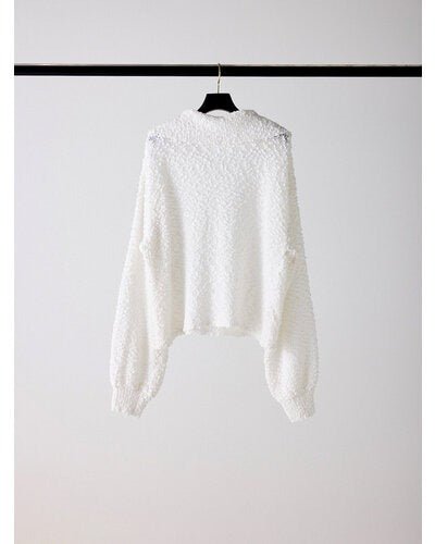 【Mewl 2026 AUTUMN】つぶつぶ2WAYネックニット - Champdelarose