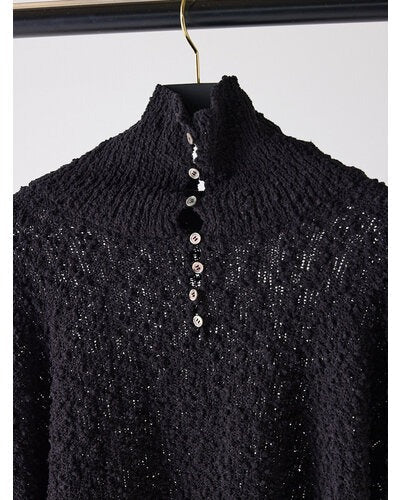 【Mewl 2026 AUTUMN】つぶつぶ2WAYネックニット - Champdelarose