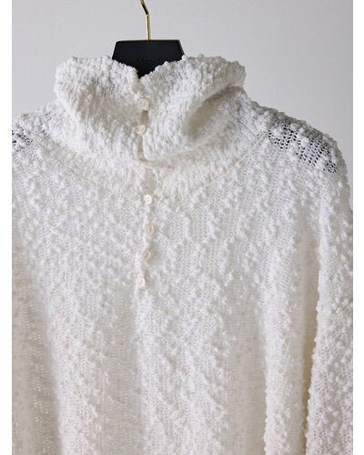 【Mewl 2026 AUTUMN】つぶつぶ2WAYネックニット - Champdelarose