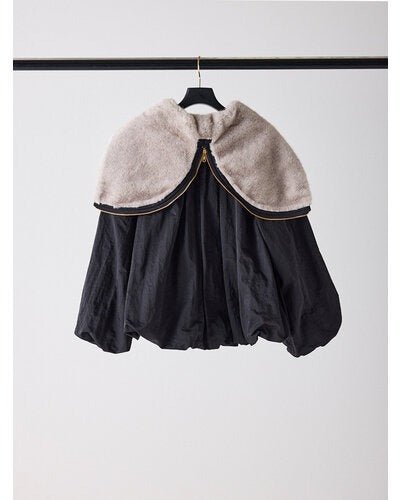 【Mewl 2026 AUTUMN】2WAYファーフードブルゾン - Champdelarose