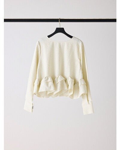 【Mewl 2026 AUTUMN】チェックペプラムフリルBL - Champdelarose