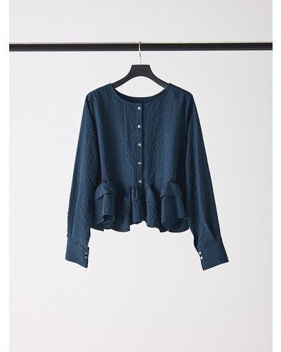 【Mewl 2026 AUTUMN】チェックペプラムフリルBL - Champdelarose