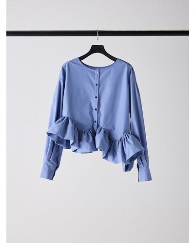 【Mewl 2026 AUTUMN】アシメペプラムラッフルBL - Champdelarose