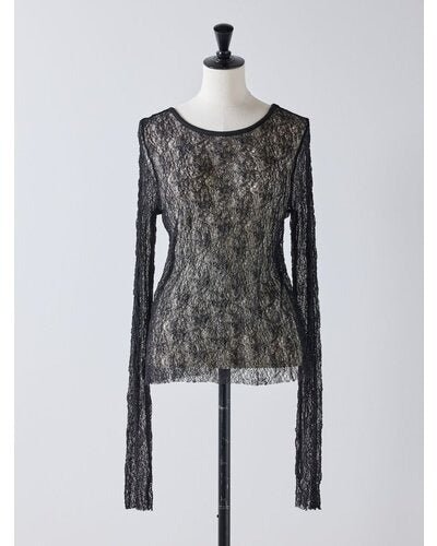 【Mewl 2026 AUTUMN】レースロングスリーブTOPS - Champdelarose