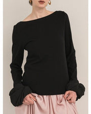 【Mewl 2026 AUTUMN】シュシュスリーブTOPS - Champdelarose