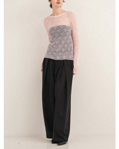 【Mewl 2026 AUTUMN】レースロングスリーブTOPS - Champdelarose