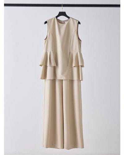 【Mewl 2026 PRE SPRING】ペプラムコンビネゾン - Champdelarose