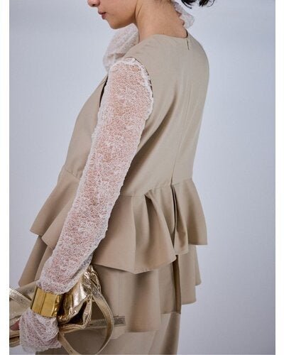 【Mewl 2026 PRE SPRING】ペプラムコンビネゾン - Champdelarose