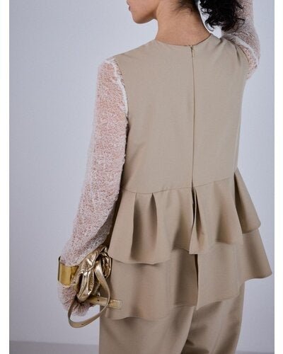 【Mewl 2026 PRE SPRING】ペプラムコンビネゾン - Champdelarose