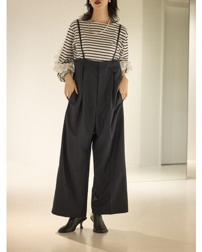 【Mewl 2026 PRE SPRING】ハイウエストサロペット - Champdelarose
