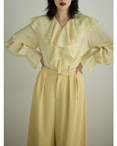【Mewl 2026 PRE SPRING】ラッフルブラウス - Champdelarose