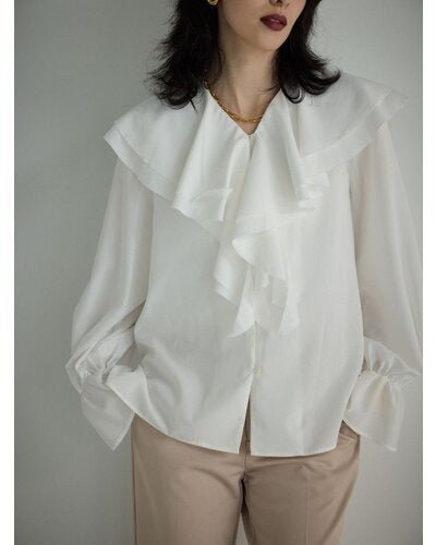 【Mewl 2026 PRE SPRING】ラッフルブラウス - Champdelarose