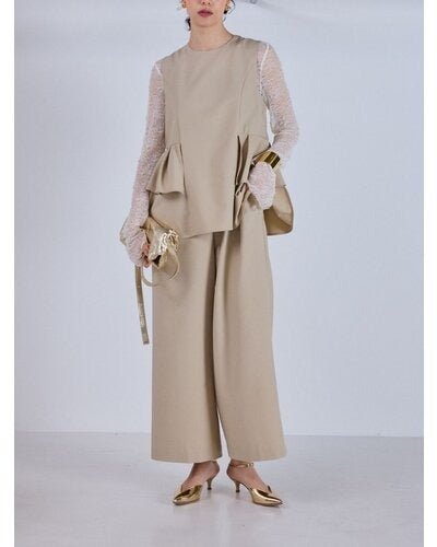 【Mewl 2026 PRE SPRING】ペプラムコンビネゾン - Champdelarose