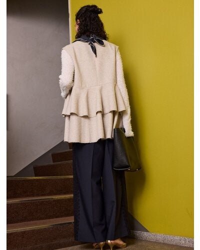 【Mewl 2026 PRE SPRING】ツイードティアードベスト - Champdelarose