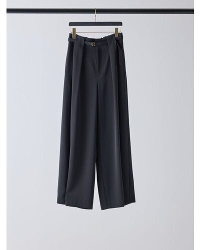 【Mewl 2026 PRE SPRING】ベルト付タックワイドPT - Champdelarose