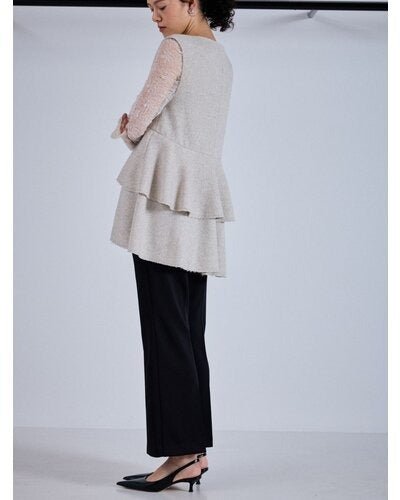 【Mewl 2026 PRE SPRING】ジョーゼットフレアPT - Champdelarose