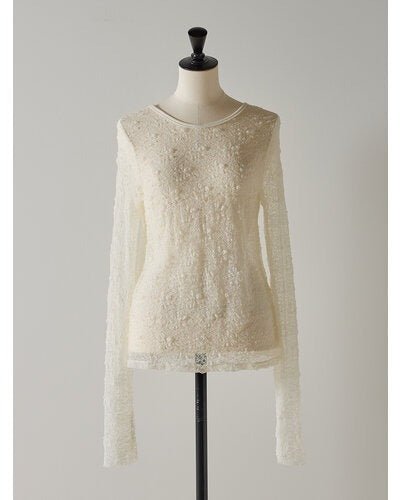 【Mewl 2026 PRE SPRING】レースロングスリーブTOPS - Champdelarose