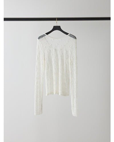 【Mewl 2026 PRE SPRING】レースロングスリーブTOPS - Champdelarose