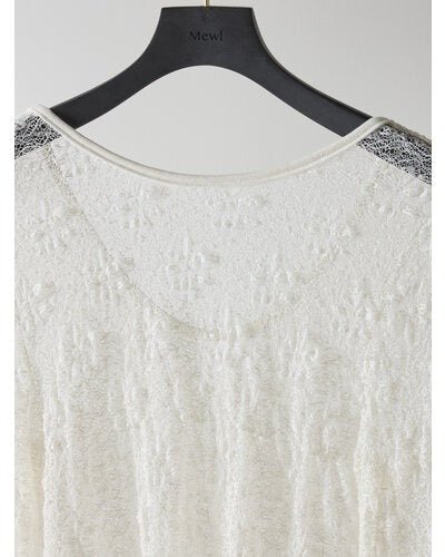 【Mewl 2026 PRE SPRING】レースロングスリーブTOPS - Champdelarose