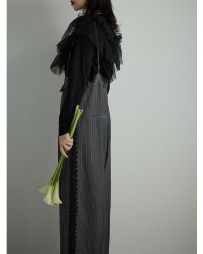 【Mewl 2026 PRE SPRING】マルチWAYチュールフリルTOPS - Champdelarose