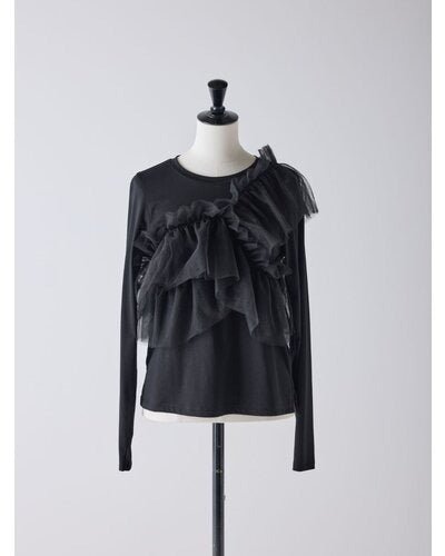 【Mewl 2026 PRE SPRING】マルチWAYチュールフリルTOPS - Champdelarose