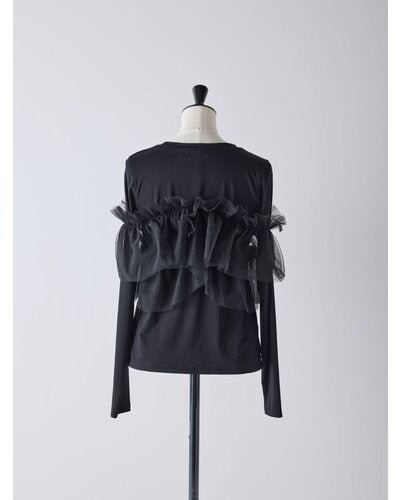 【Mewl 2026 PRE SPRING】マルチWAYチュールフリルTOPS - Champdelarose