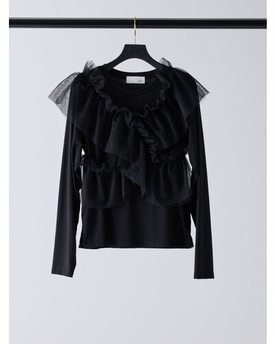 【Mewl 2026 PRE SPRING】マルチWAYチュールフリルTOPS - Champdelarose
