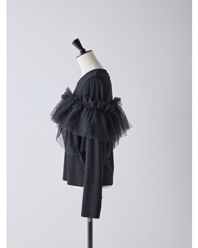 【Mewl 2026 PRE SPRING】マルチWAYチュールフリルTOPS - Champdelarose