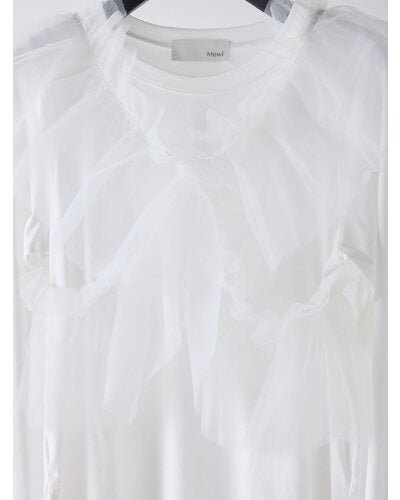 【Mewl 2026 PRE SPRING】マルチWAYチュールフリルTOPS - Champdelarose