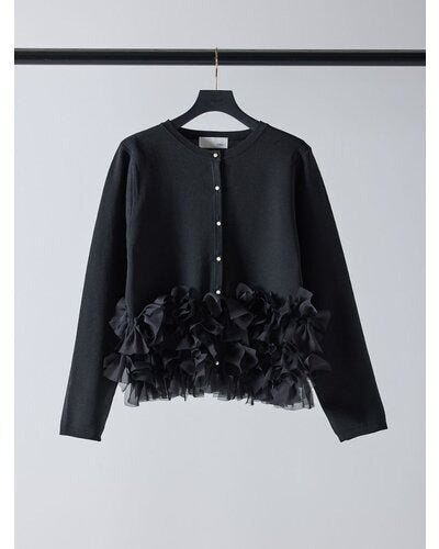 【Mewl 2026 SPRING】リボンフリンジカーデ - Champdelarose