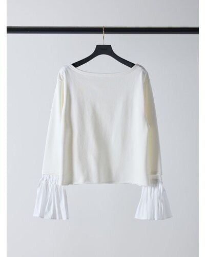 【Mewl 2026 SPRING】オフショルシャツスリーブスウェット - Champdelarose