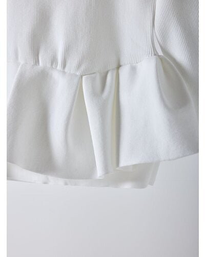【Mewl 2026 SPRING】ペプラムニット - Champdelarose