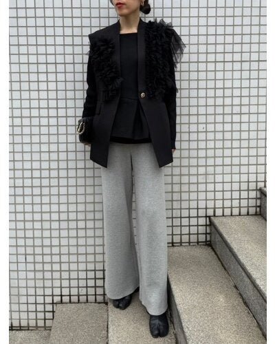 【Mewl 2026 SPRING】チュールフリルベスト - Champdelarose