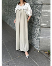 【Mewl 2026 SPRING】バブルフリルサロペット - Champdelarose