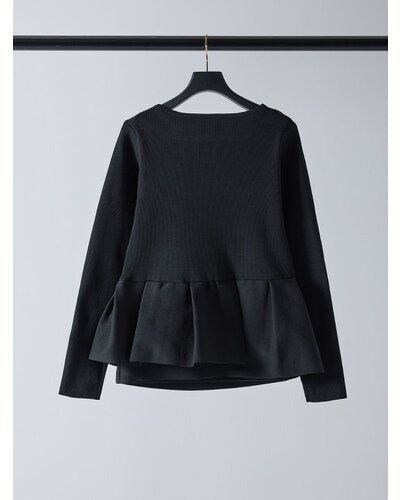 【Mewl 2026 SPRING】ペプラムニット - Champdelarose